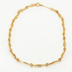 Collier or filigrane