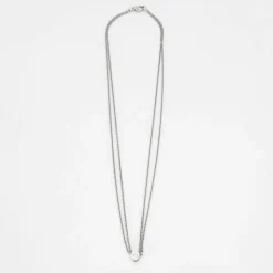 Collier or gris, diamant