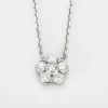 Collier or gris, diamants