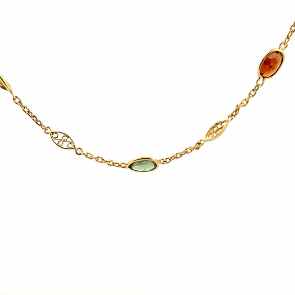 Collier Or Jaune & Maille Filigrane