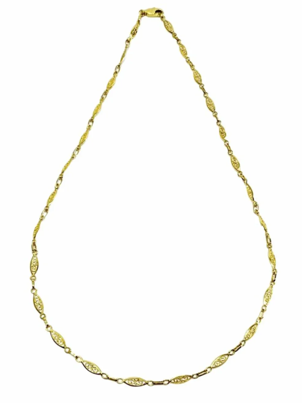 Collier or jaune Art Déco