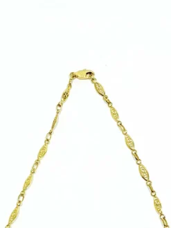 Collier or jaune Art Déco
