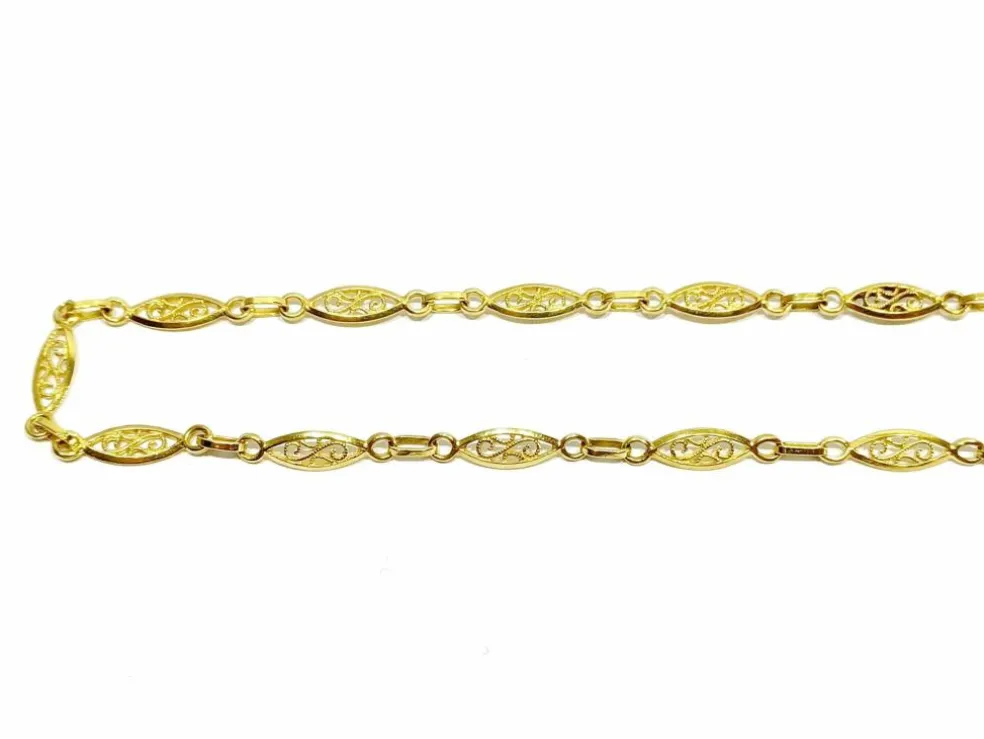 Collier or jaune Art Déco