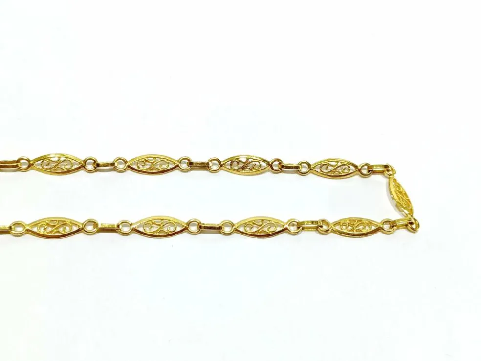 Collier or jaune Art Déco