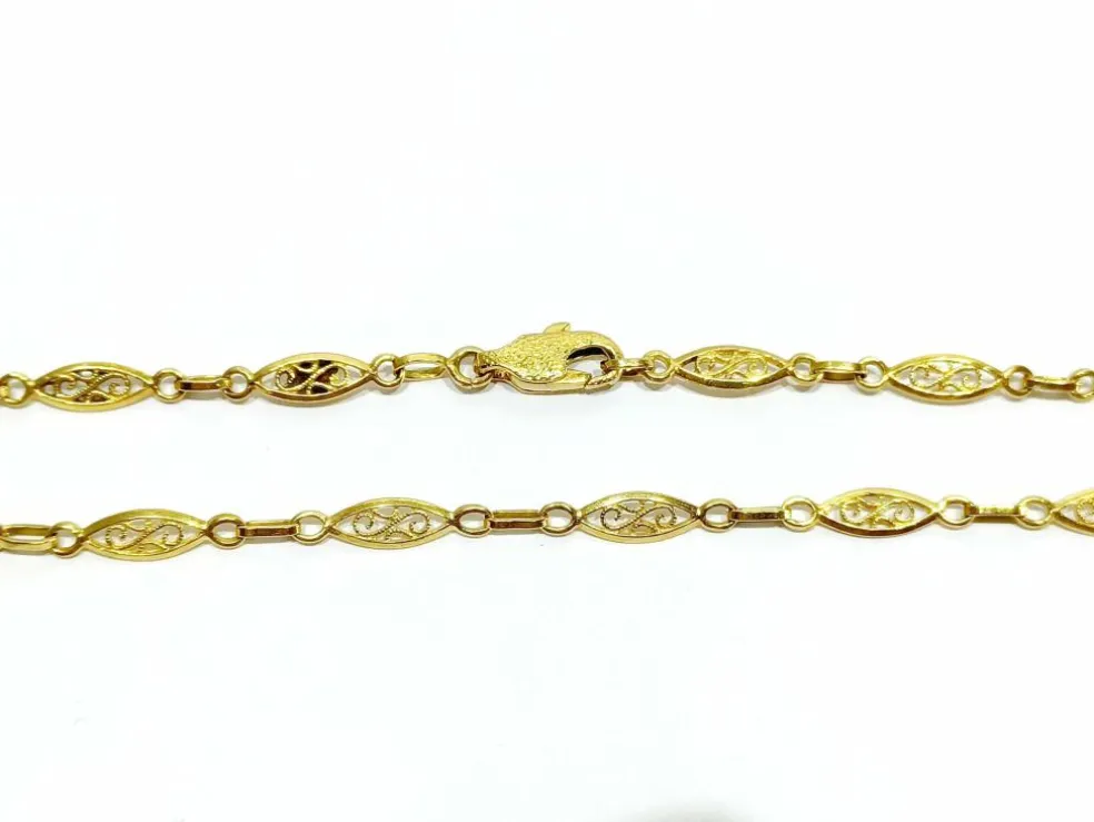 Collier or jaune Art Déco