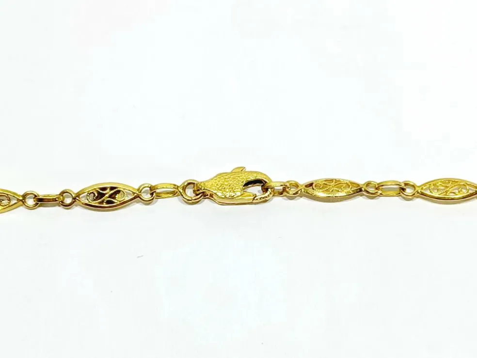 Collier or jaune Art Déco