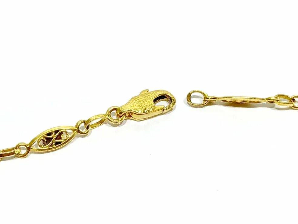 Collier or jaune Art Déco