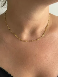 Collier or jaune Art Déco