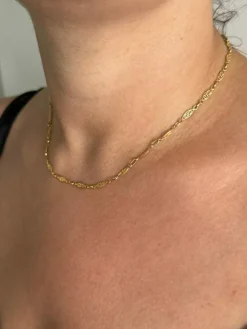 Collier or jaune Art Déco