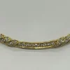 Collier or jaune Cobra diamanté