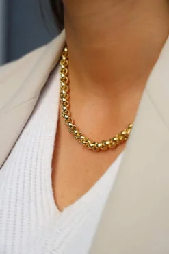 Collier Or jaune Cornaline