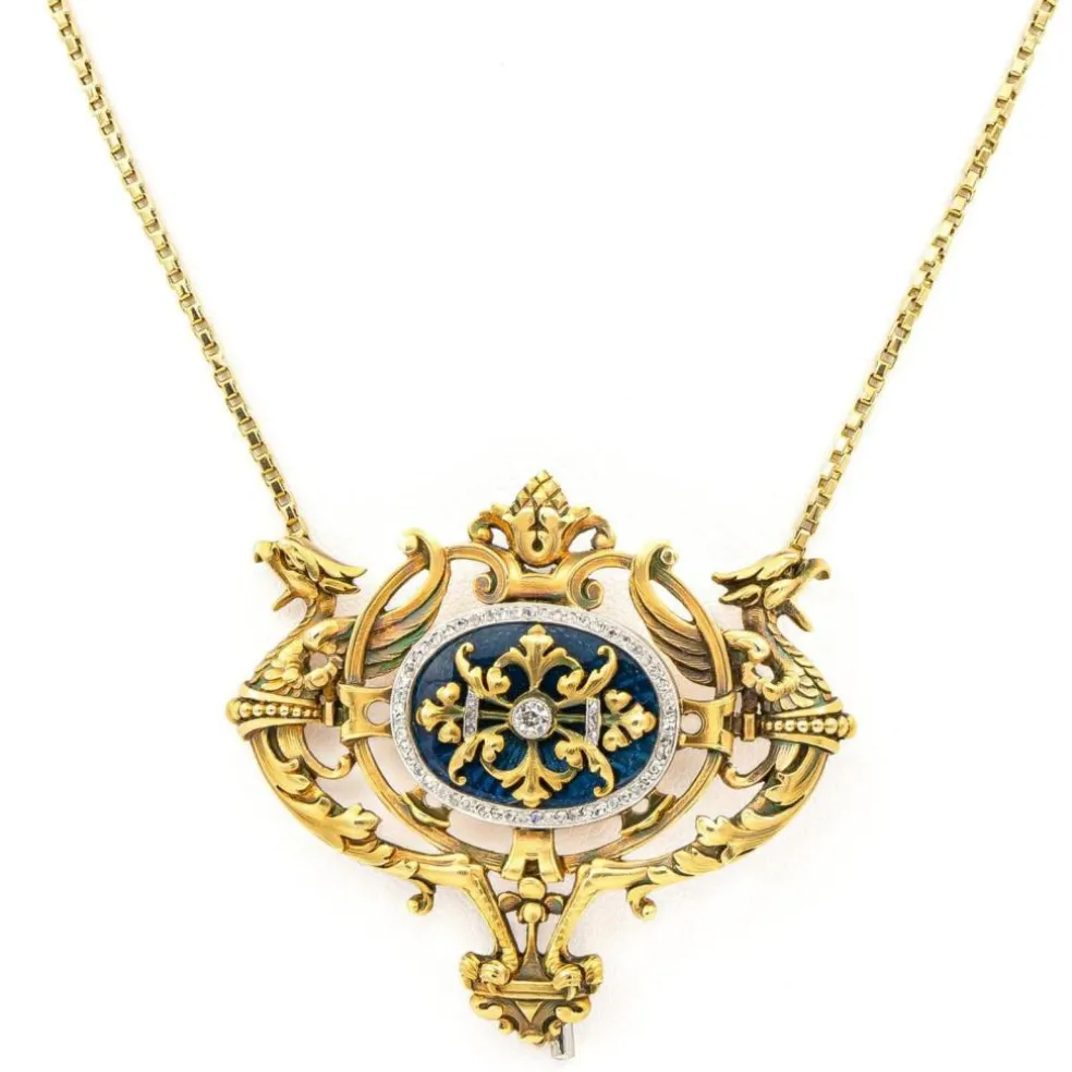 Collier Or jaune Diamant