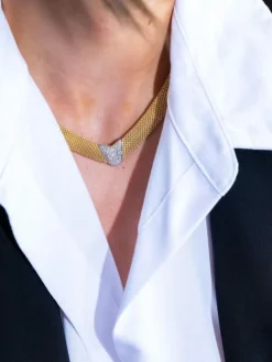 Collier Or jaune Diamant