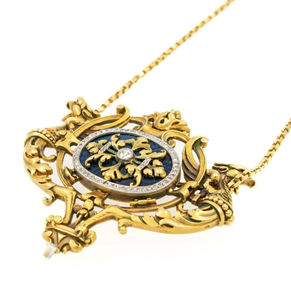 Collier Or jaune Diamant
