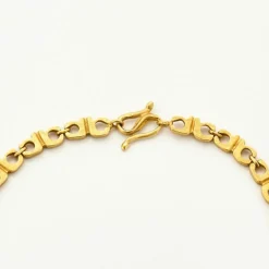 Collier or jaune, diamant et quartz