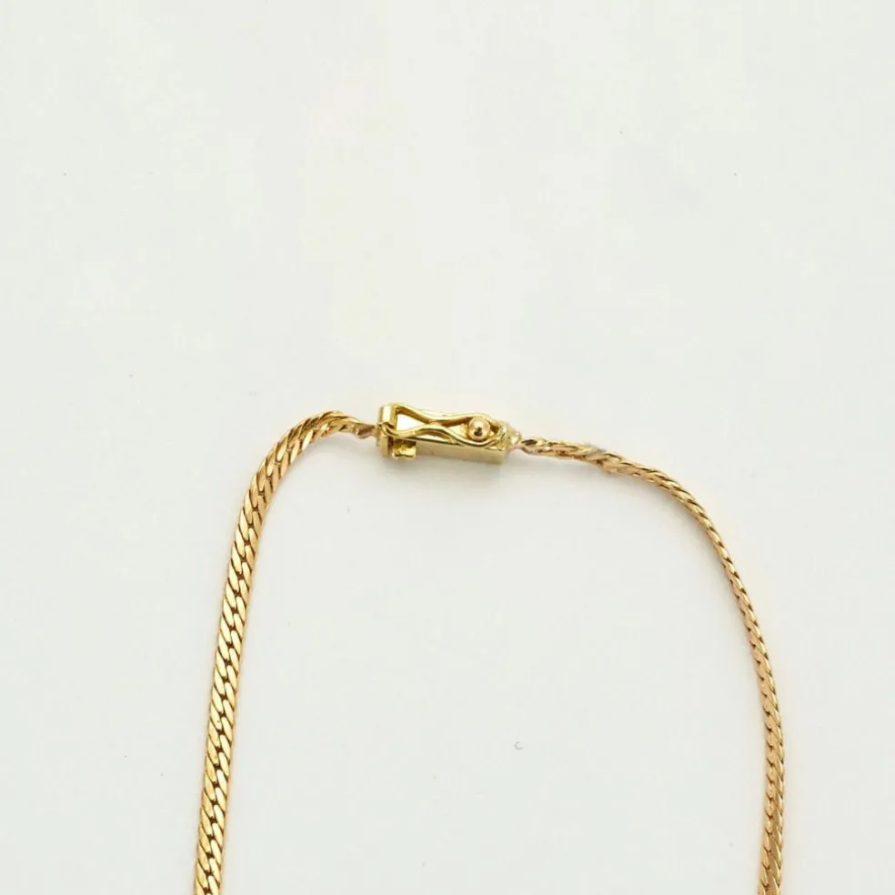 Collier Or jaune Diamants Saphir