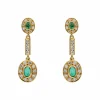 Collier Or jaune Emeraude