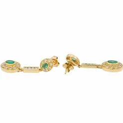 Collier Or jaune Emeraude