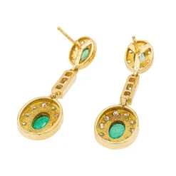Collier Or jaune Emeraude