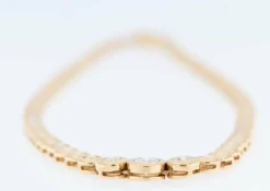 Collier or jaune et 99 diamants certificat HRD