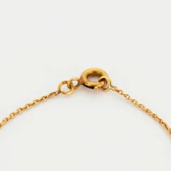 Collier or jaune et cornaline