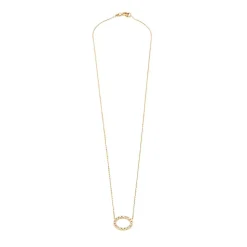 Collier or jaune et diamants