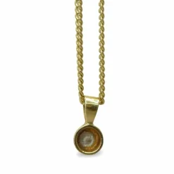Collier or jaune et diamant 0,30 ct