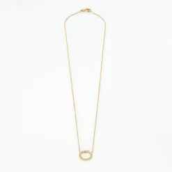 Collier or jaune et diamants