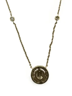 Collier or jaune et diamants 0,50 ct