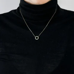 Collier or jaune et diamants