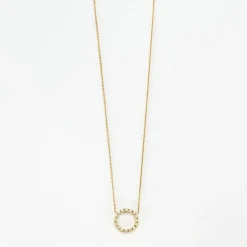 Collier or jaune et diamants