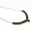 Collier Or jaune et grenats