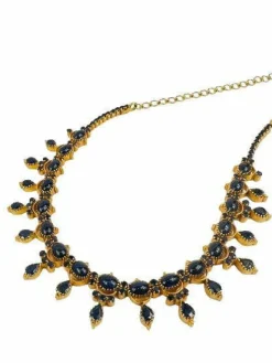Collier Or jaune et Saphirs
