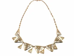 Collier or jaune fin 19e