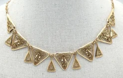 Collier or jaune fin 19e