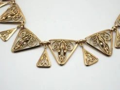 Collier or jaune fin 19e