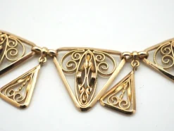 Collier or jaune fin 19e