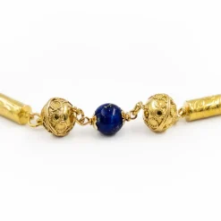 Collier Or jaune Lapis lazuli