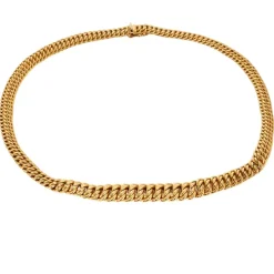 Collier or jaune maille américaine