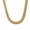 COLLIER OR JAUNE MAILLE AMERICAINE
