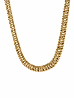COLLIER OR JAUNE MAILLE AMERICAINE