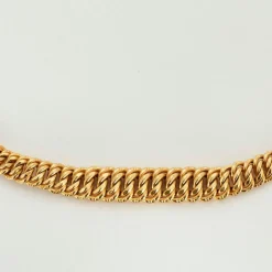Collier or jaune maille américaine