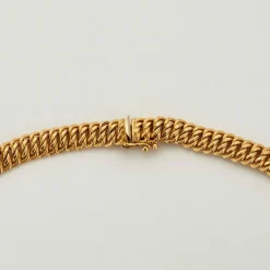 Collier or jaune maille américaine