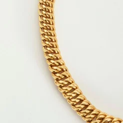 Collier or jaune maille américaine