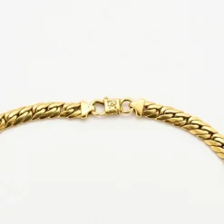 Collier or jaune maille anglaise