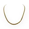 Collier or jaune maille cheval