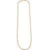 Collier or jaune maille forçat