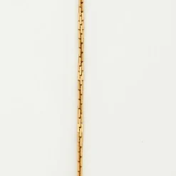 Collier or jaune maille forçat