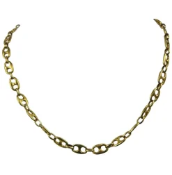 Collier Or Jaune Maille Grain de Café