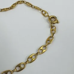 Collier Or Jaune Maille Grain de Café